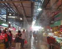 廣州市海珠區(qū)沙園西華綜合市場噴霧降溫系統(tǒng)